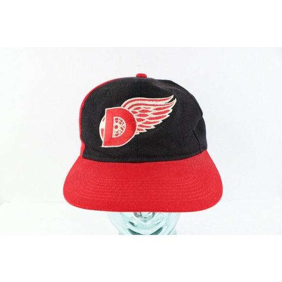 Vintage 90s Sports Specialties Detroit Red Wings Hockey Spell Out Snapback Hat